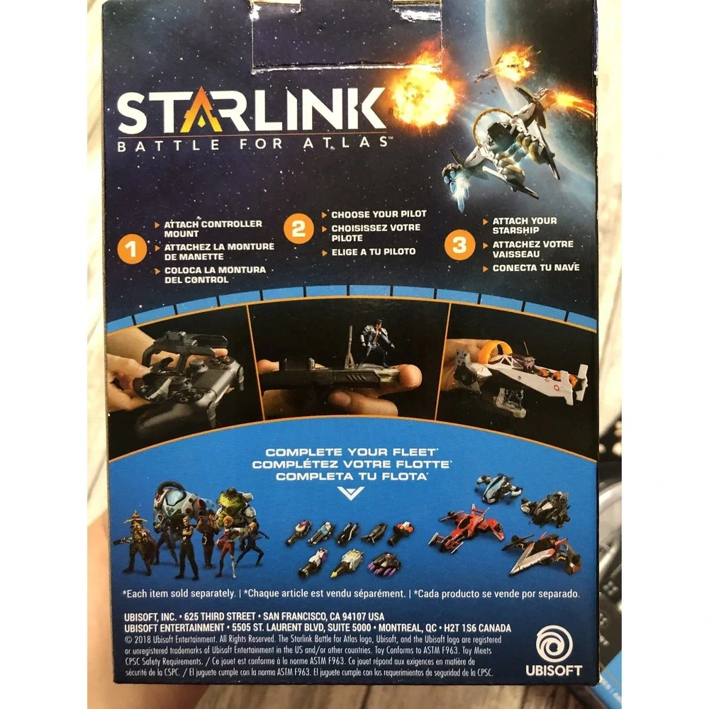 NEW PS4 Starlink Battle For Atlas Controller‎ Mount & Weapons Bundle Iron Fist